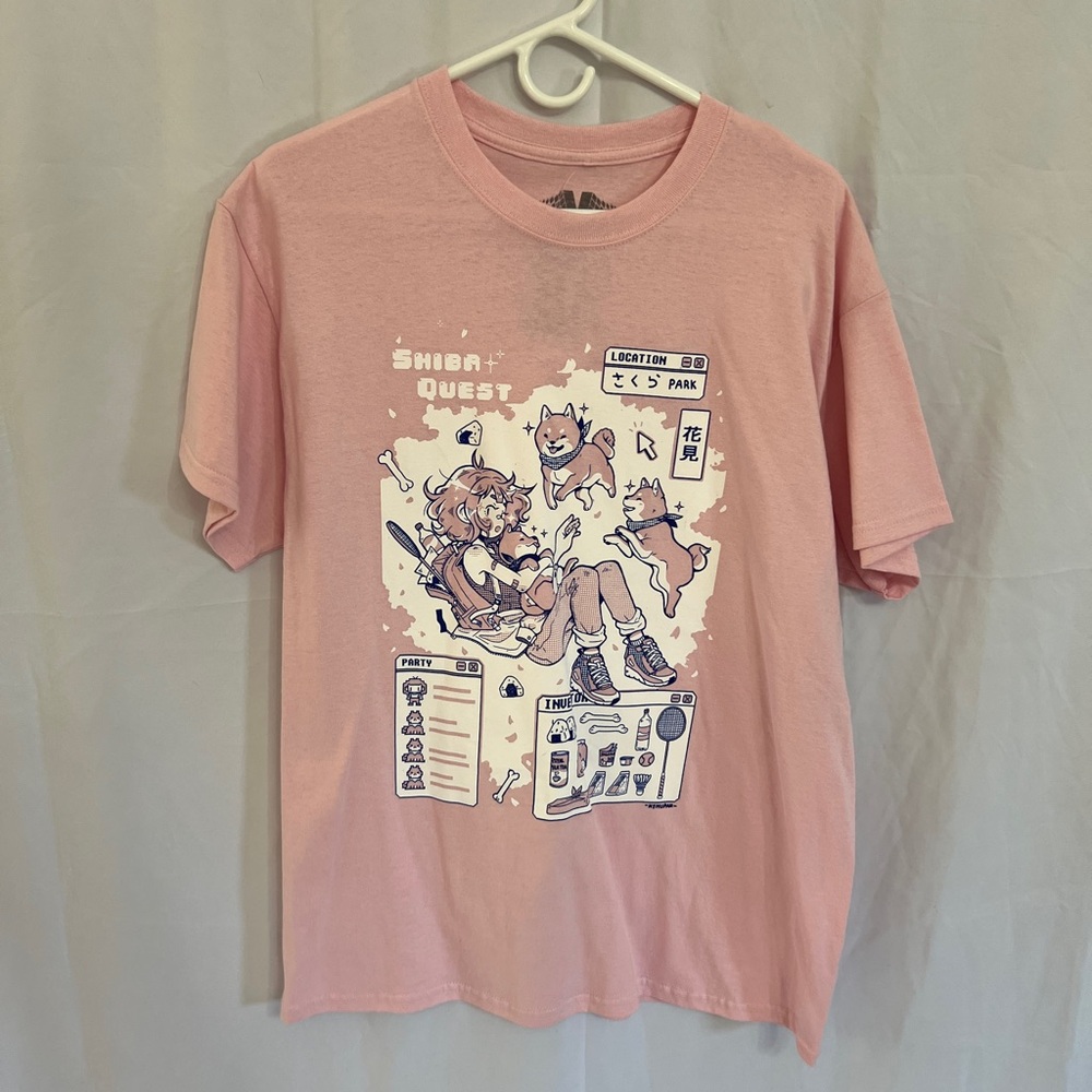 LG Pink Graphic Short Sleeve Tee